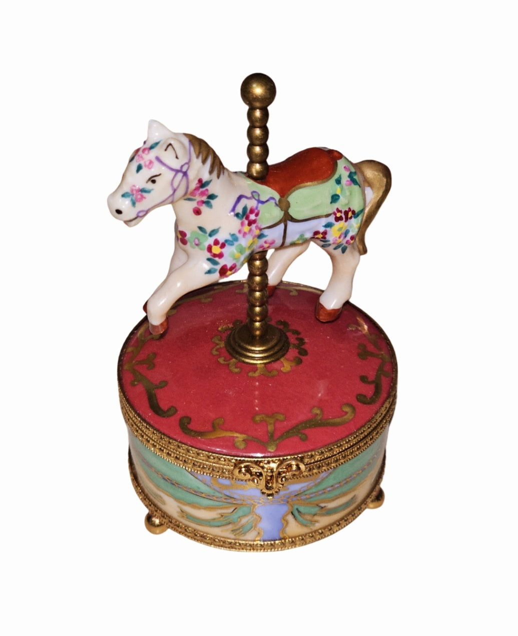 Musical Horse Chopin Polonaise Limoges Box for Collectors, a hand-painted Limoges porcelain gift