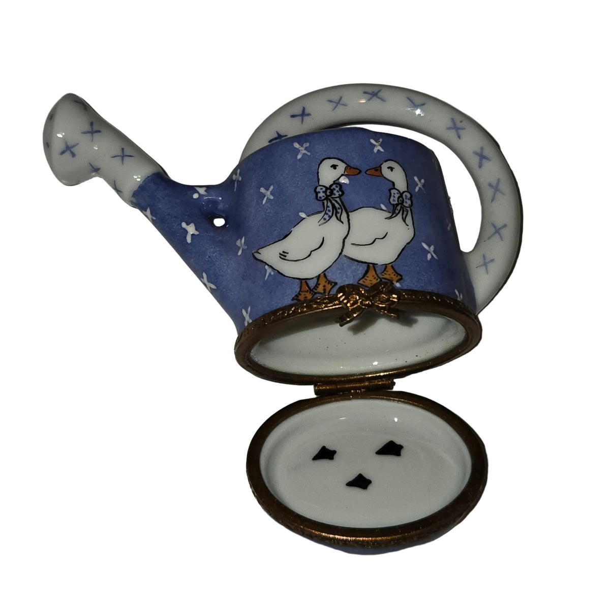 Whimsical Watering Can w Ducks, view 2