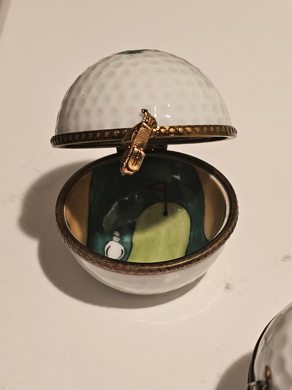 Golf Ball w Hole Flag Painting Inside, view 3