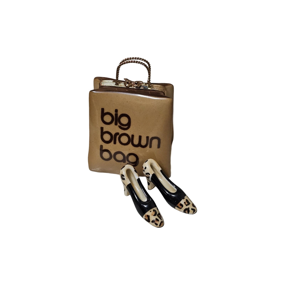 Big Brown Shopping Bag w Shoes Chic Gift Set for Her, view 3