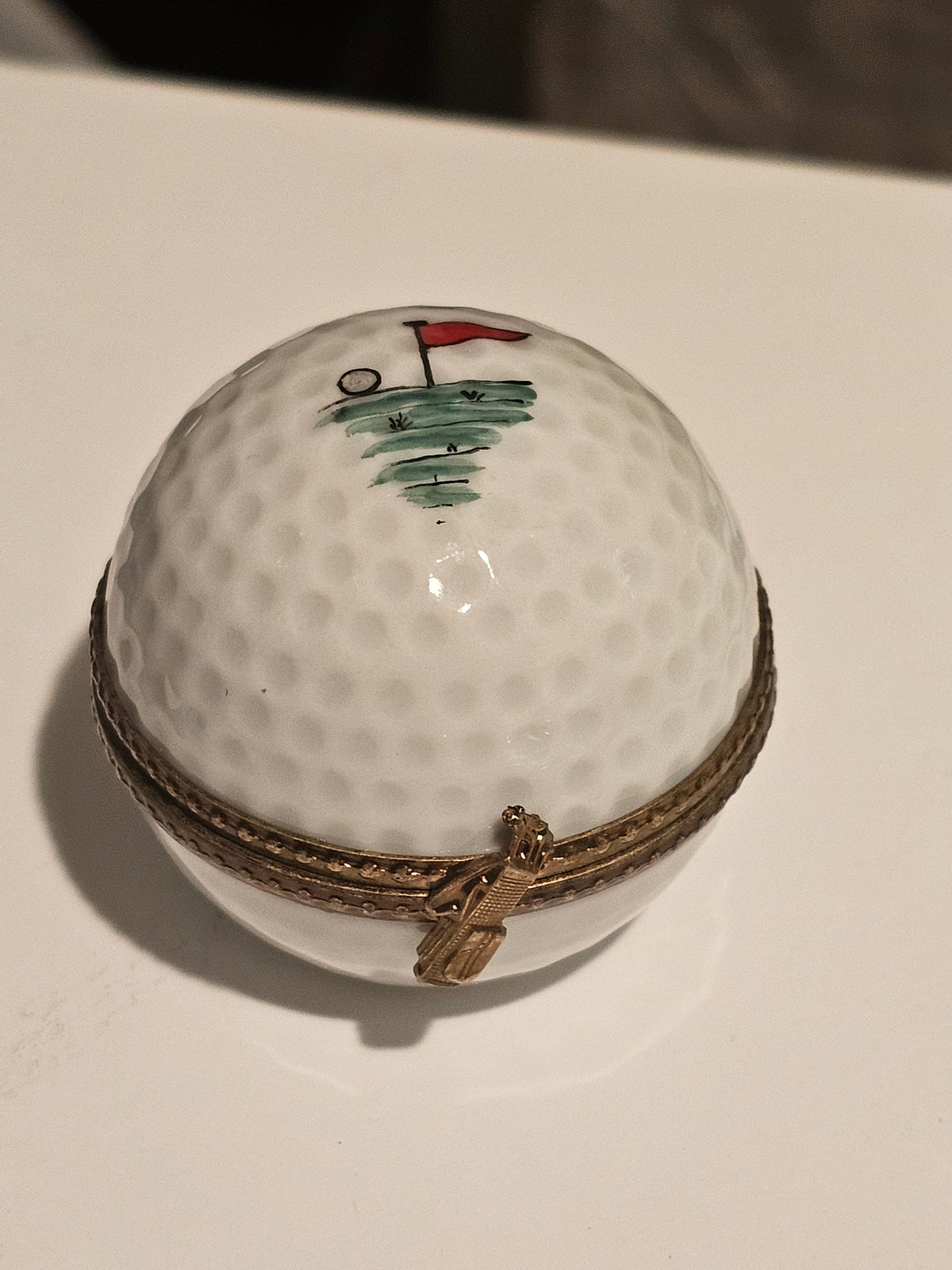 Golf Ball w Hole Flag Painting Inside, view 5