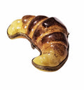 Croissant Bread PV Limoges Box for Collectors & Gifts, a hand-painted Limoges porcelain gift