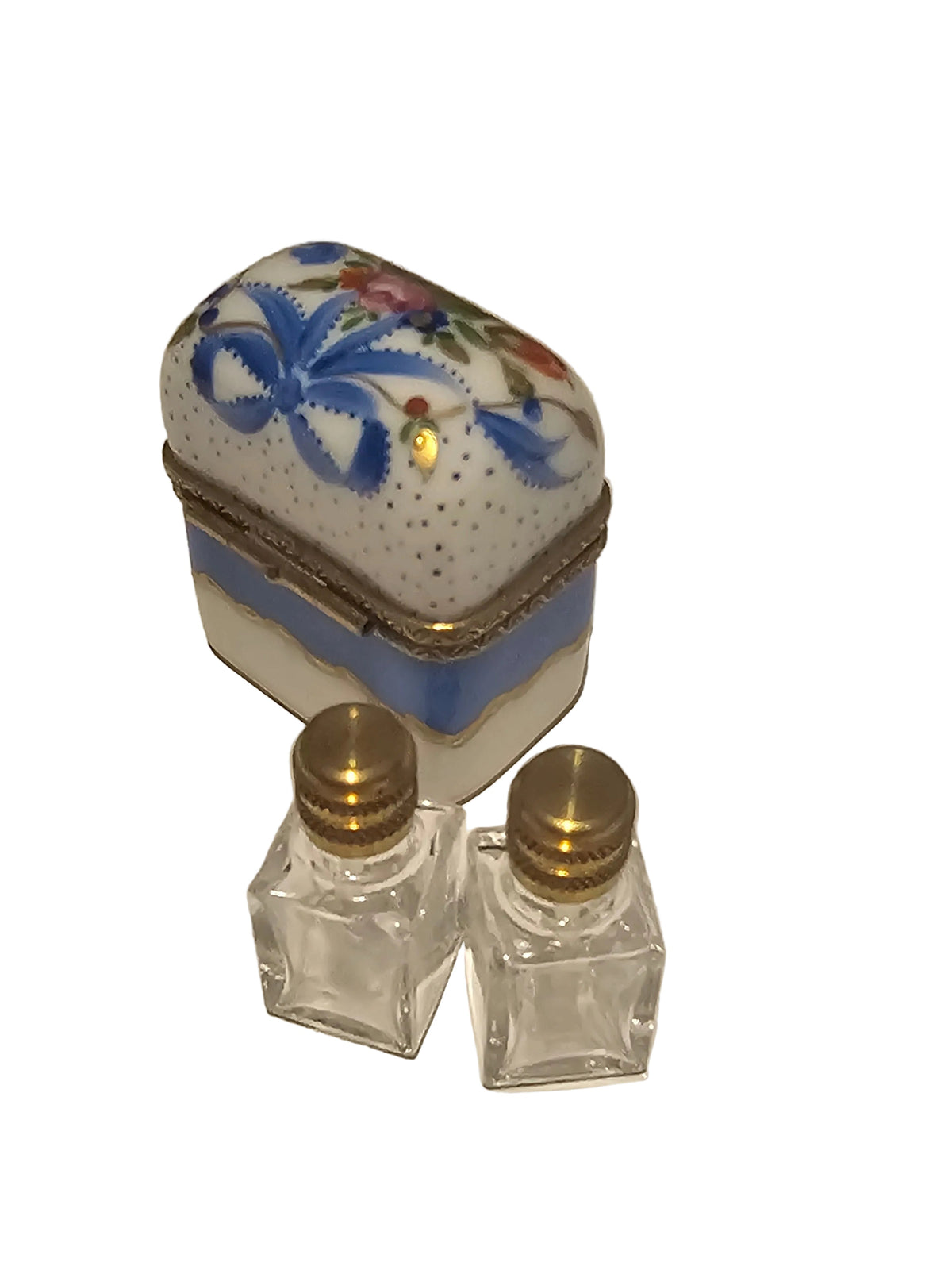 Marie Antoinette Double Porcelain Perfume Ribbon Box, view 3