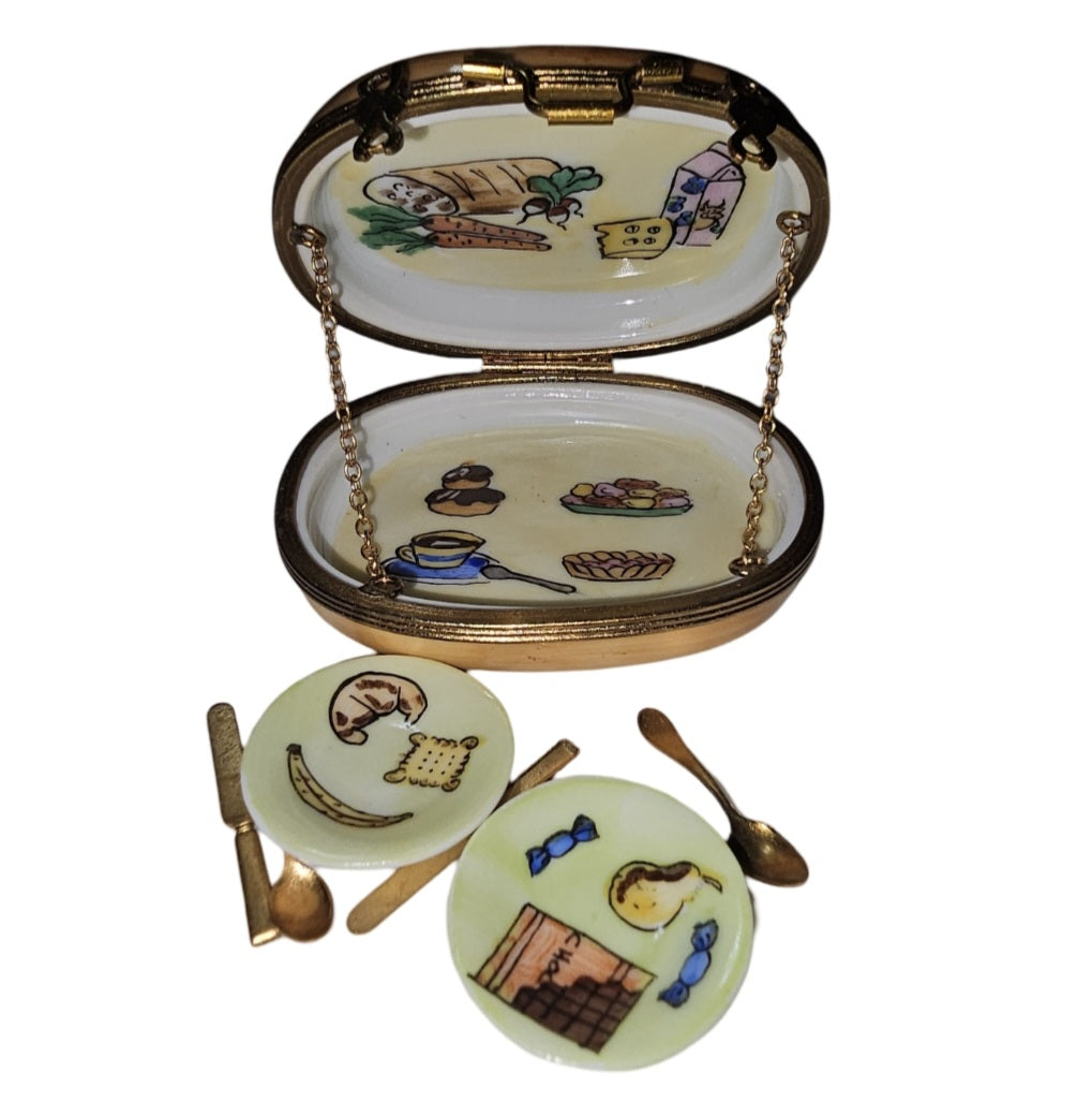 Round Picnic for Two Limoges Box, view 2