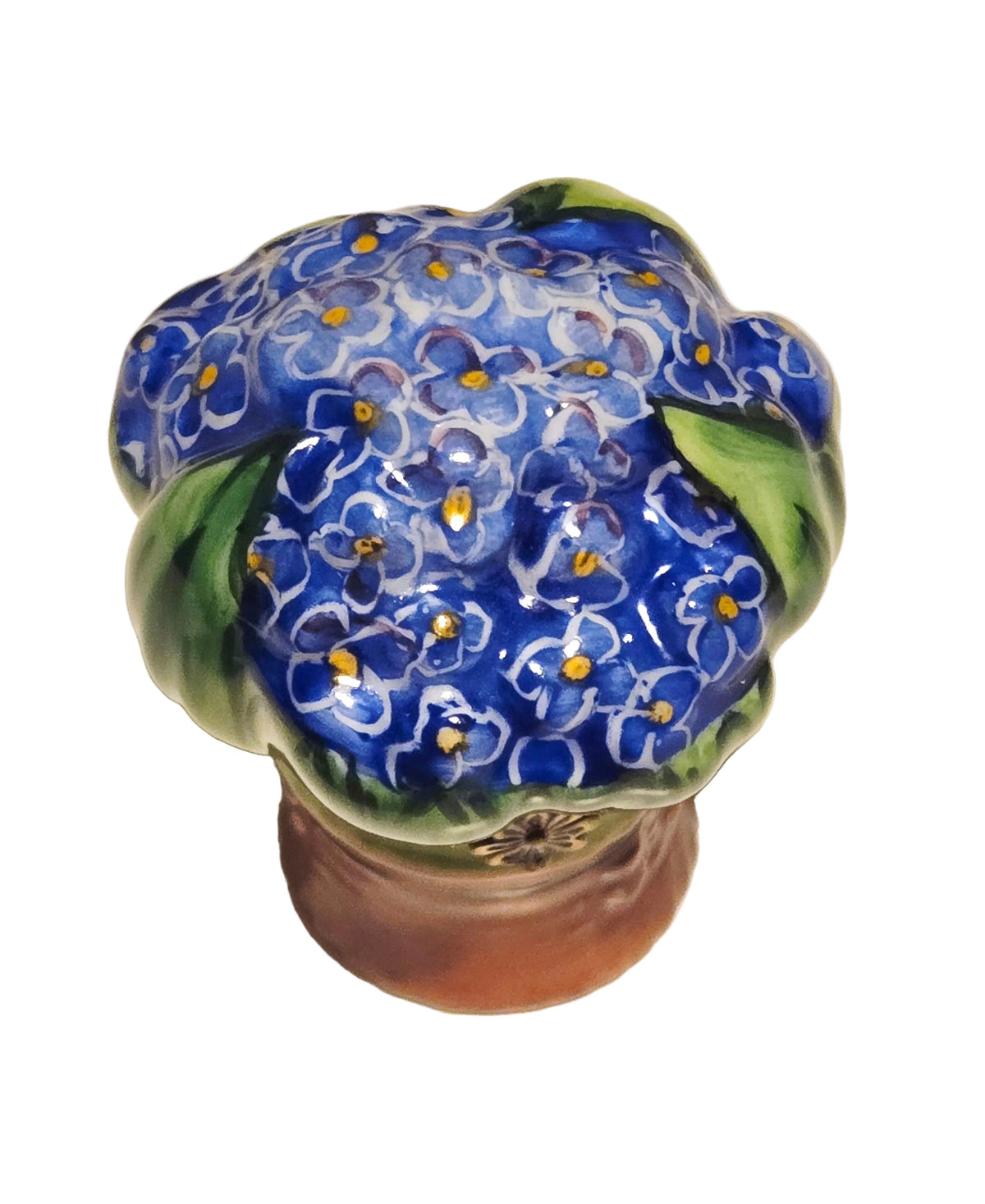 Blue Bouquet of Flowers PV Limoges Box, view 5
