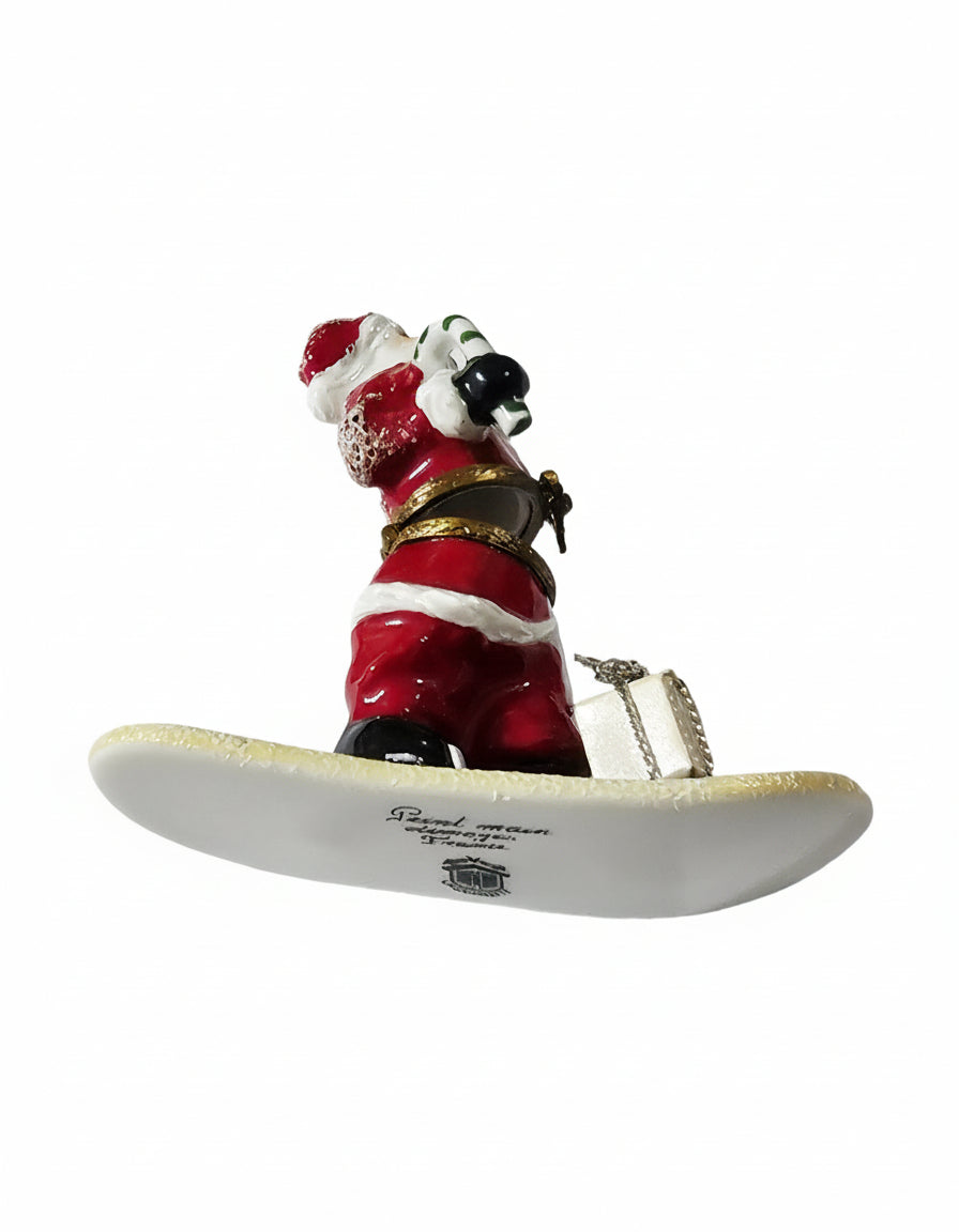 Santa on Snowboard, view 5