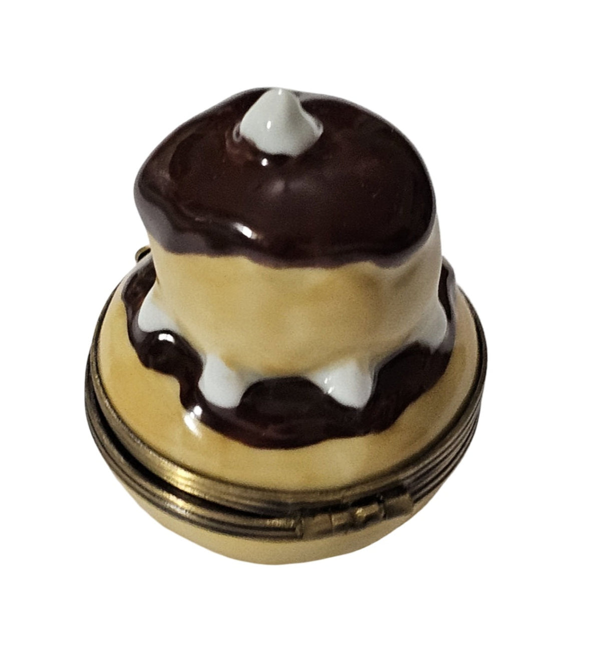 Cream Puff Porcelain Art Object for Collectors, view 3