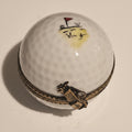 Golf Ball w Flag Painting Inside, a hand-painted Limoges porcelain gift