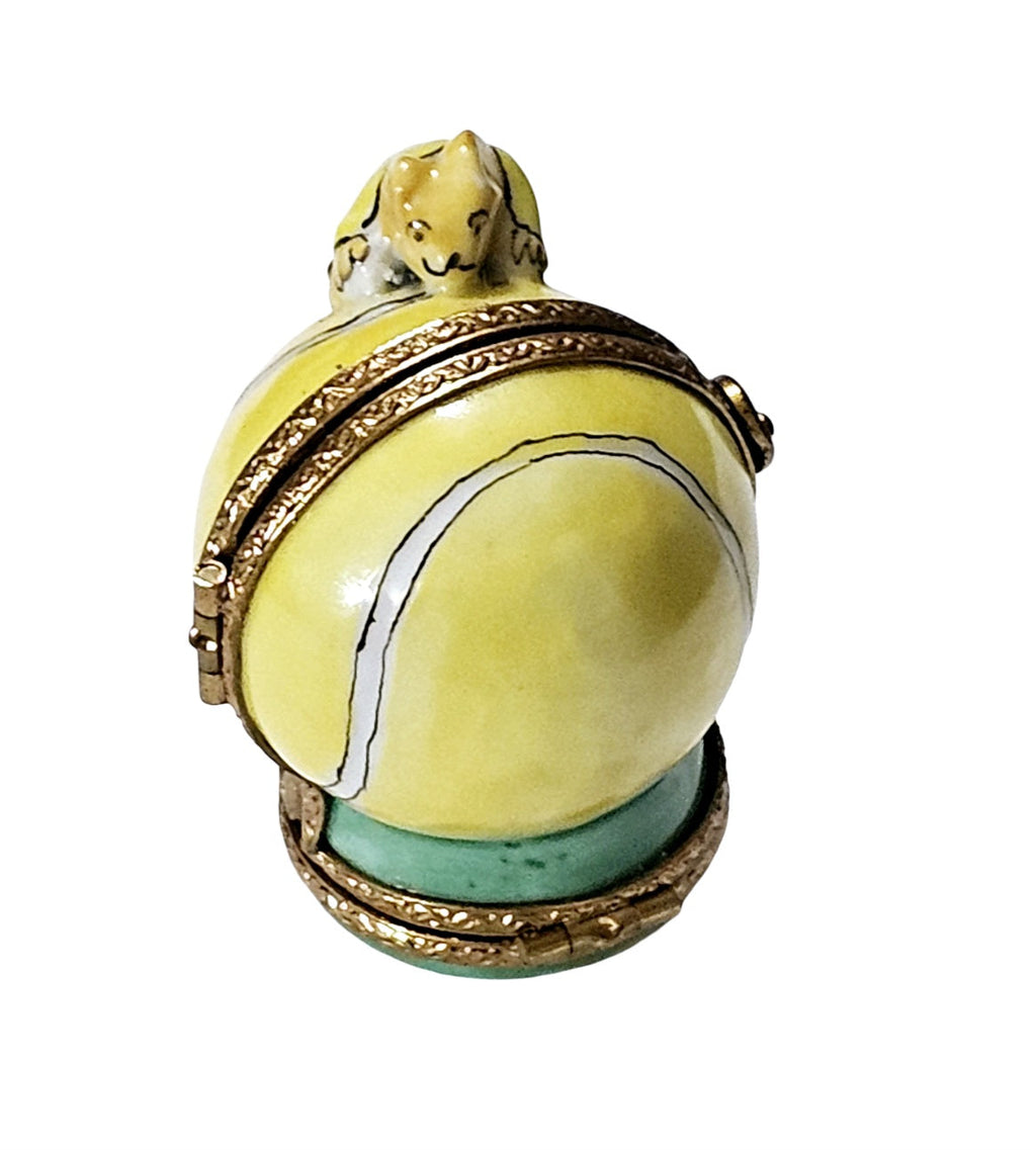 Double Hinged Mice Playing Tennis Limoges Box Gift, view 3