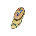 Yellow Tulip Shoe for Collectors, a hand-painted Limoges porcelain gift
