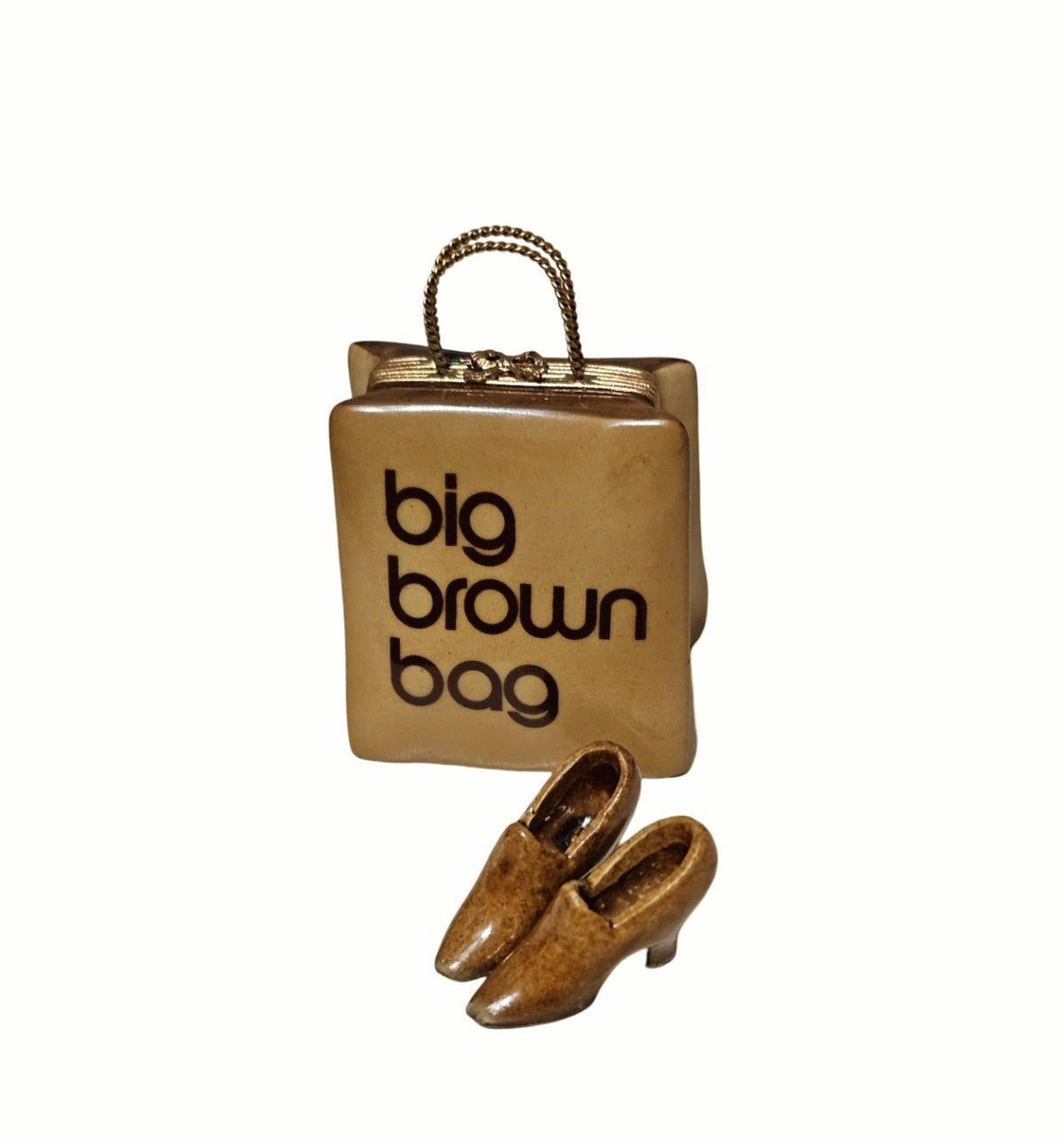 Big Brown Shopping Bag w Brown Shoes, view 2