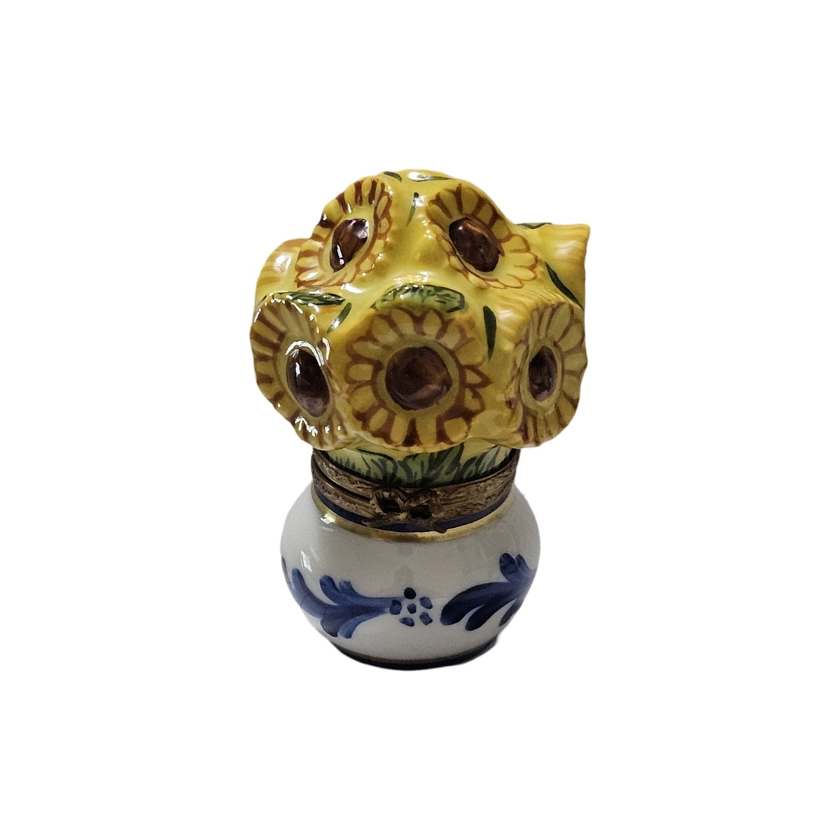 Sunflowers in Pot Limoges Box for Home Decor Gift Ideas, view 3