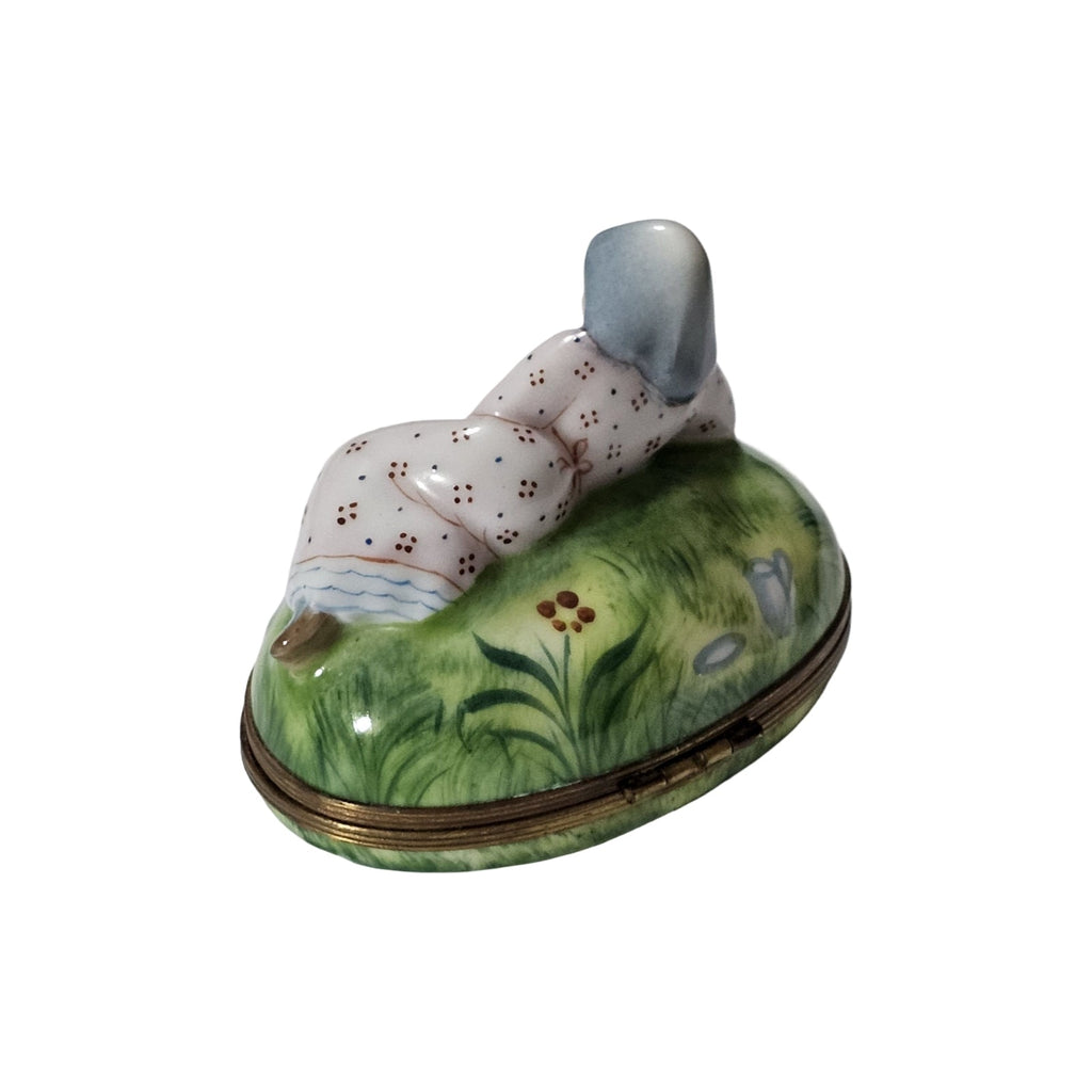Peasant Woman Laying on Grass, view 3
