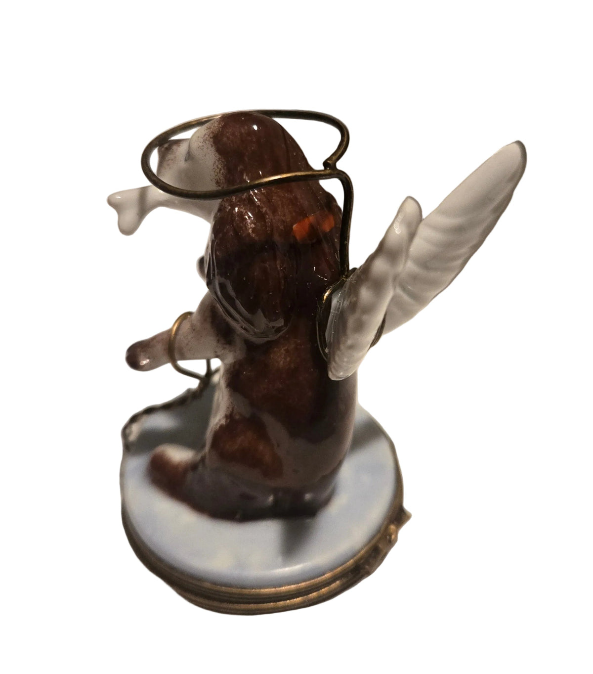 Gift idea for someone who loves France: Angelic Dog Limoges box