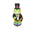 Mr Frog w Top Hat, a hand-painted Limoges porcelain gift