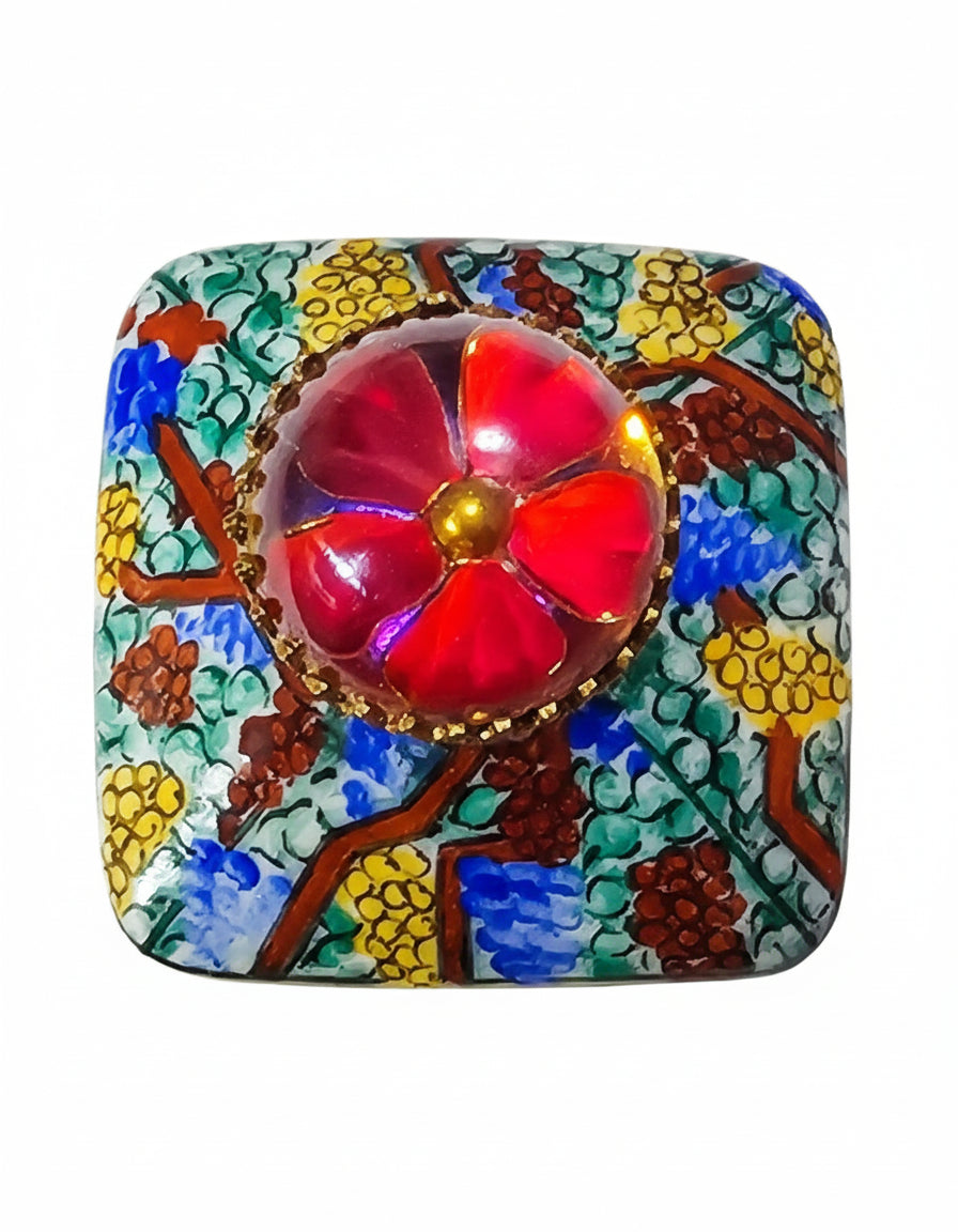 Colorful Square Hourglass Shaped Box, view 3