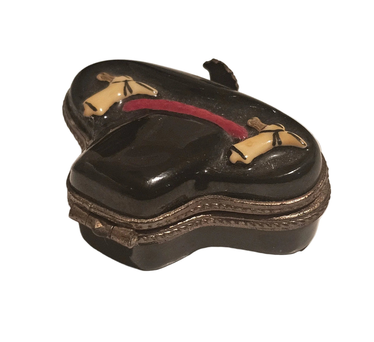 Black Mini Cowboy Hat Limoges Box, view 4