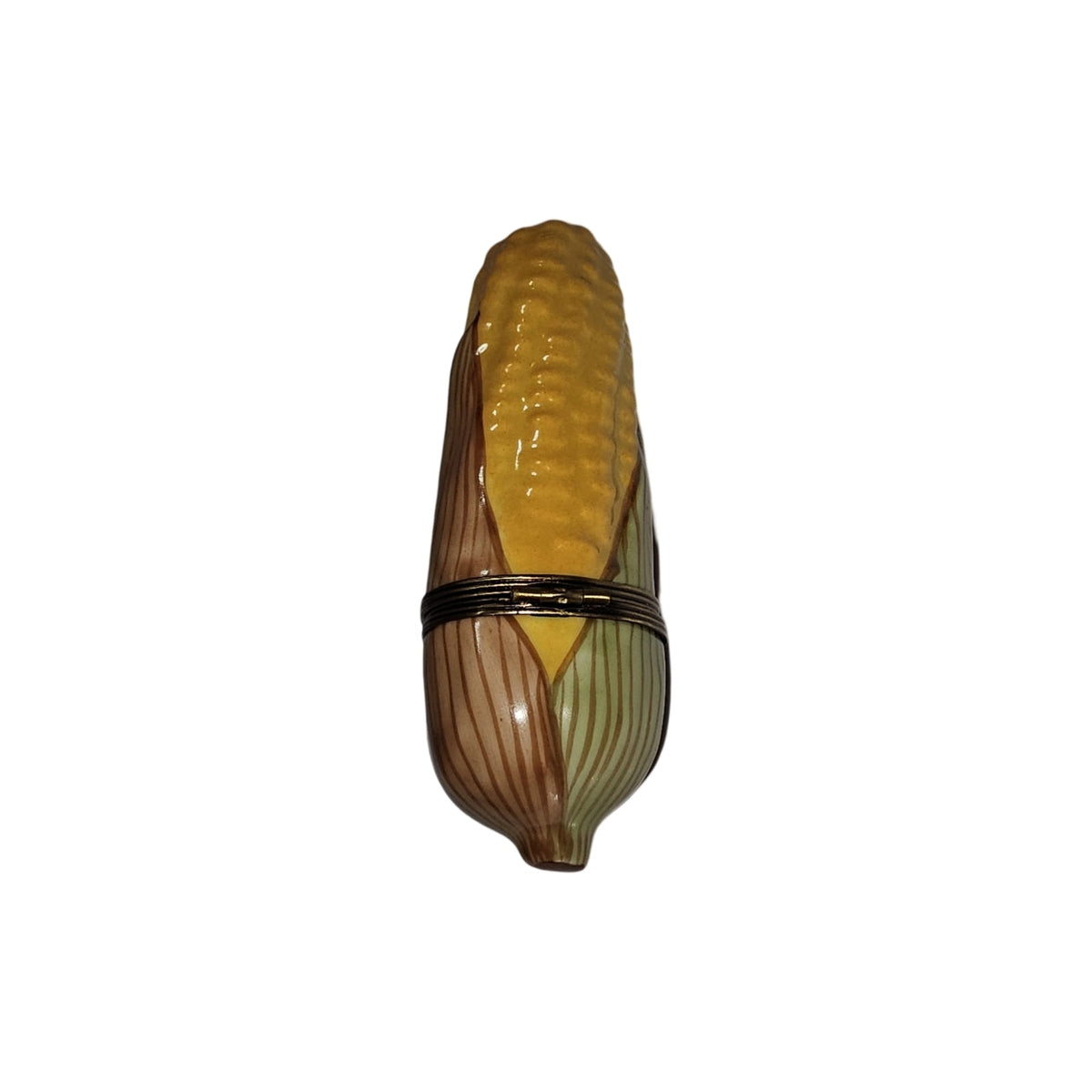 Large Corn w Ladybug Limoges Box, view 3