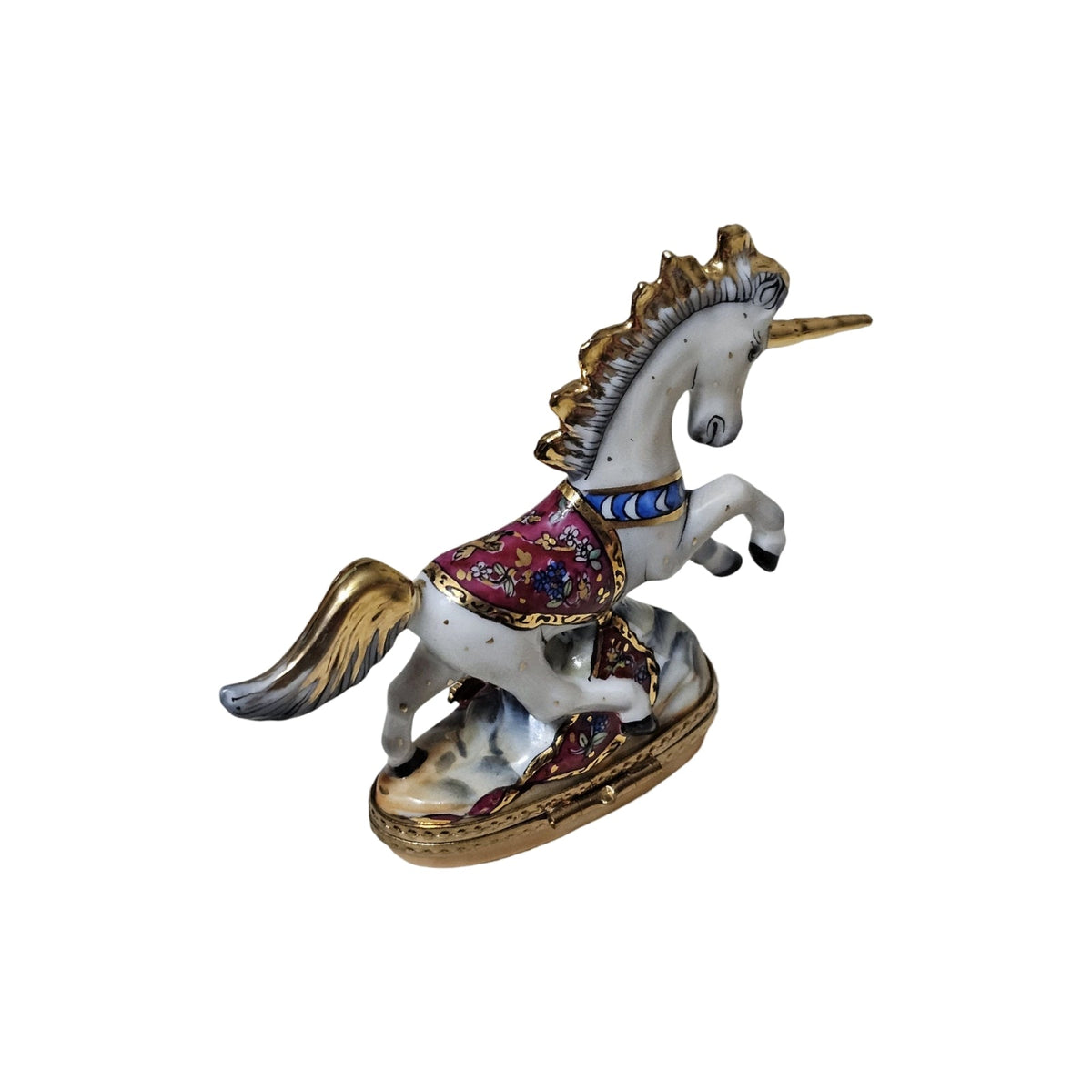 White Unicorn Magical Limoges Box, view 5
