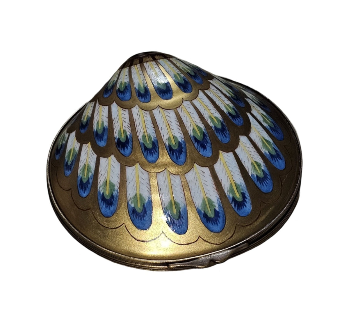 Large Oyster w Pearl Limoges Box, a hand-painted Limoges porcelain gift