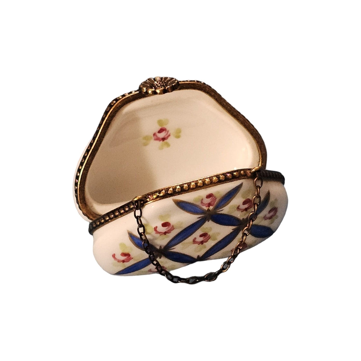 Chris Cross Blue Purse with Flowers, view 3