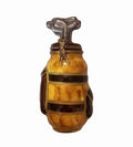 Golf Bag and Clubs Brown Limoges Box, a hand-painted Limoges porcelain gift