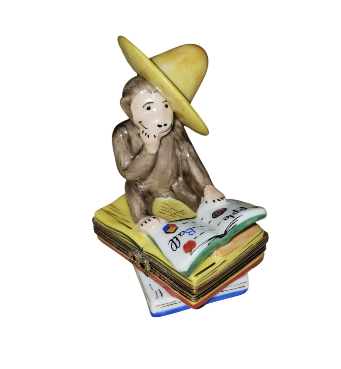 Curious Monkey on Book Limoges Box for Book Lovers, view 2