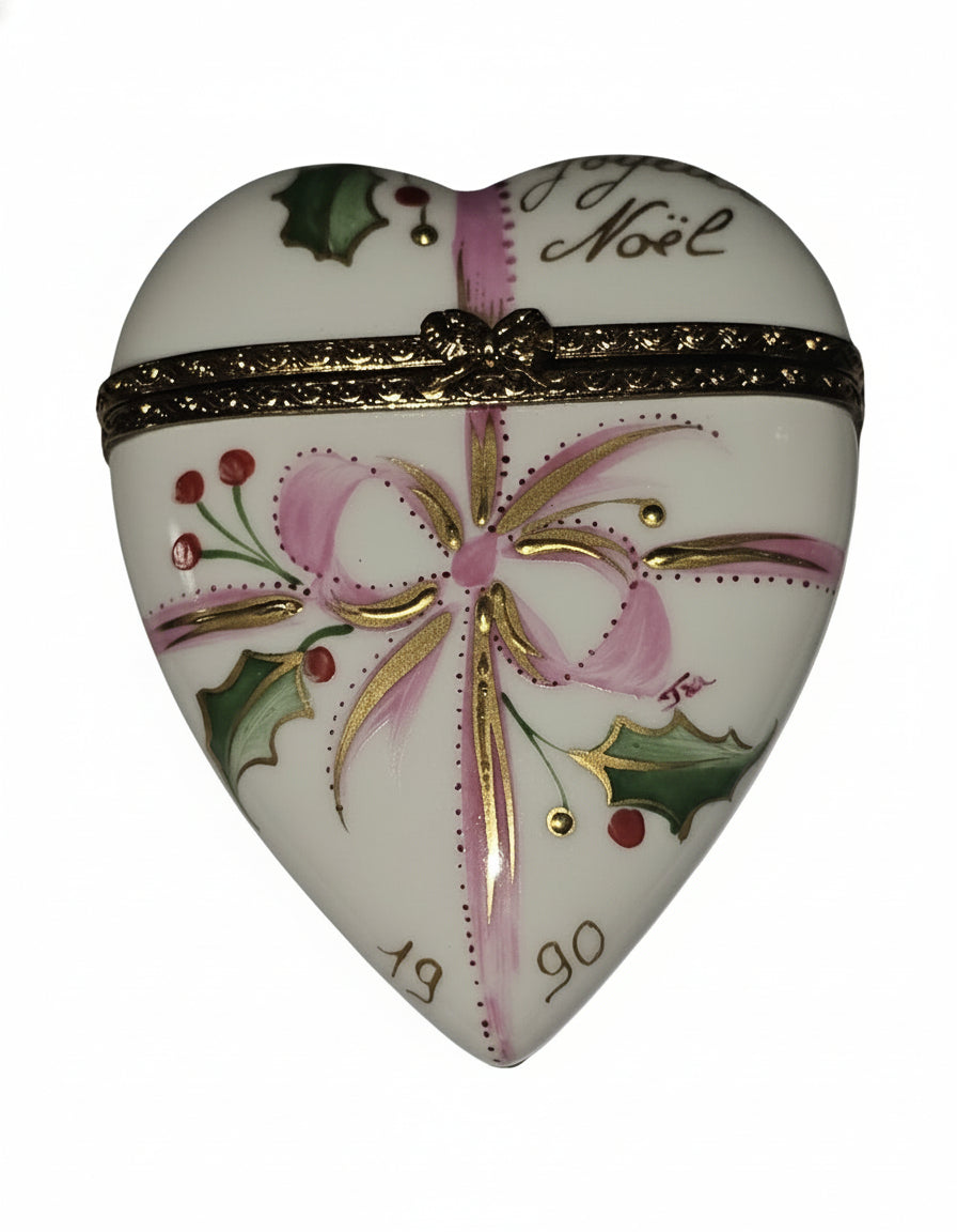 1990 Joyeux Noel Christmas Heart, view 3