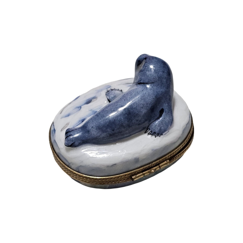 Baby Seal Limoges Box for Collectors, view 5