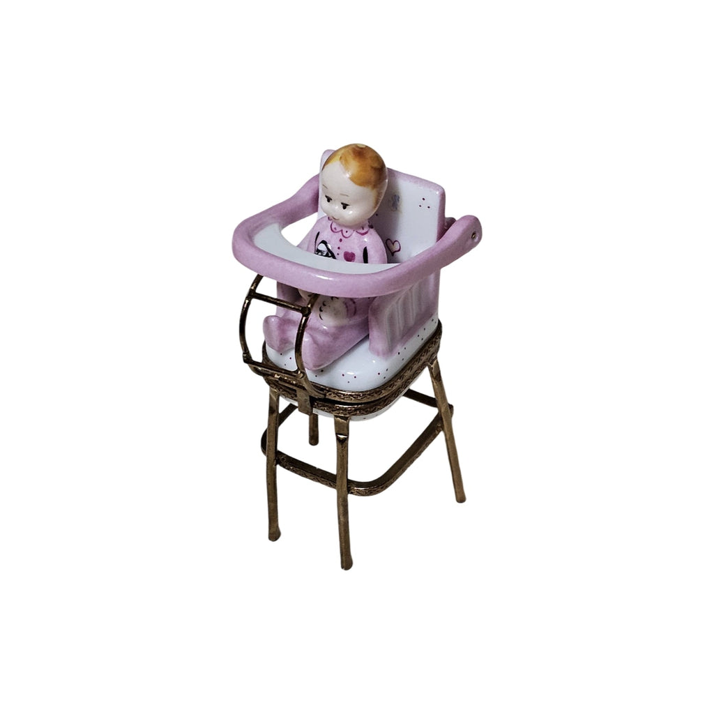 Baby in Pink High Chair Keepsake, view 2