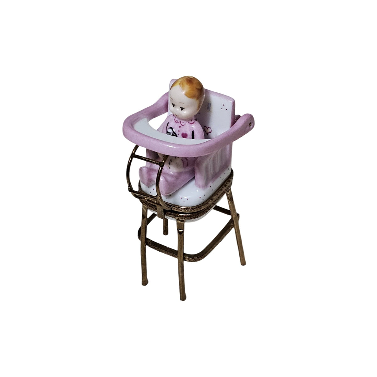 Baby in Pink High Chair Keepsake, view 2