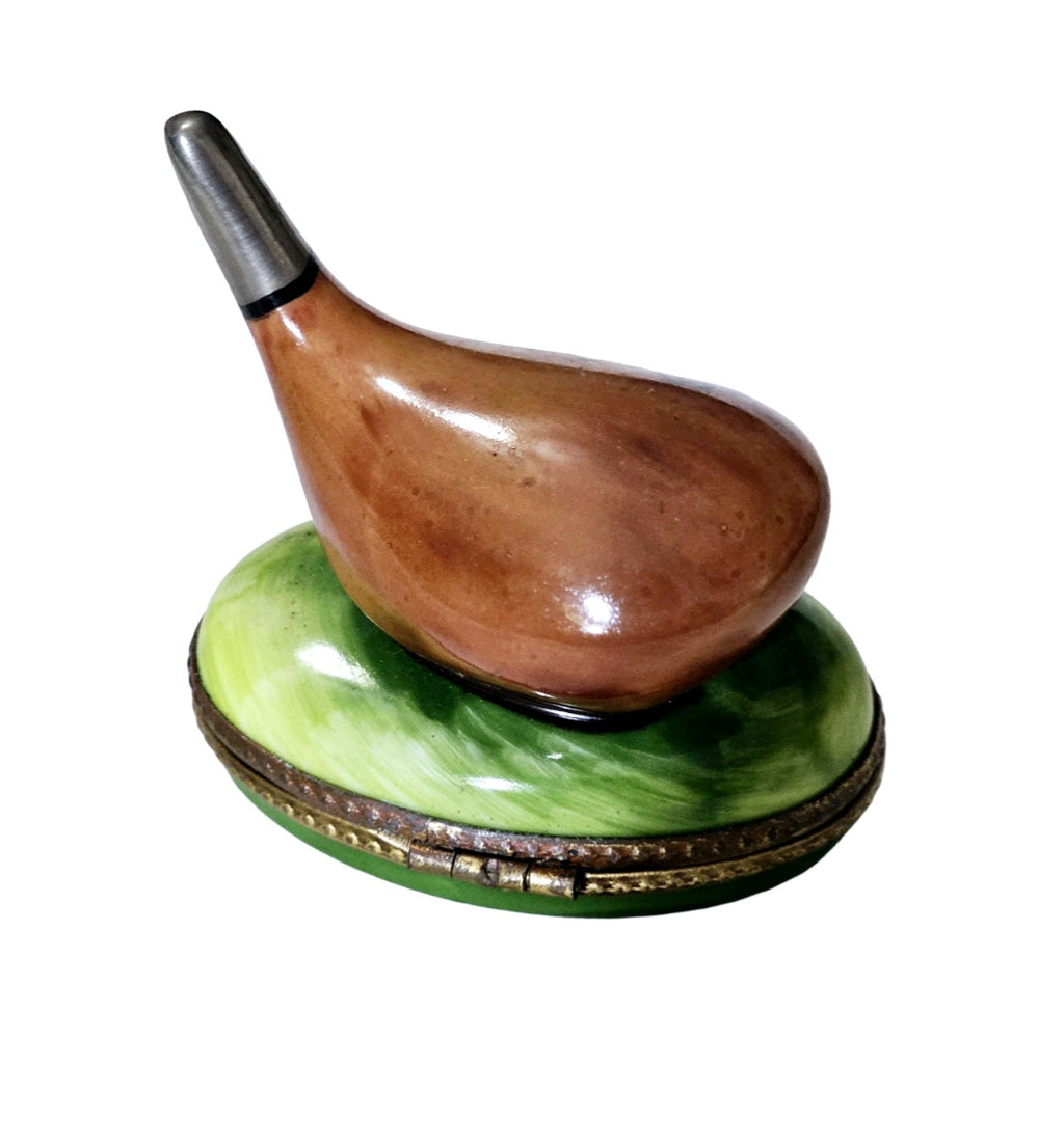 Brown Golf Club Porcelain Art Object for Collectors Limoges, view 3