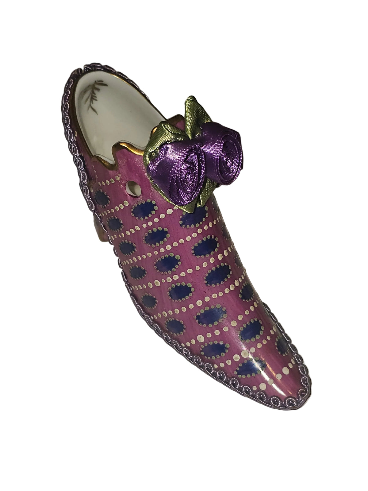 The Pink Purple Shoe, a Limoges keepsake with true French charm
