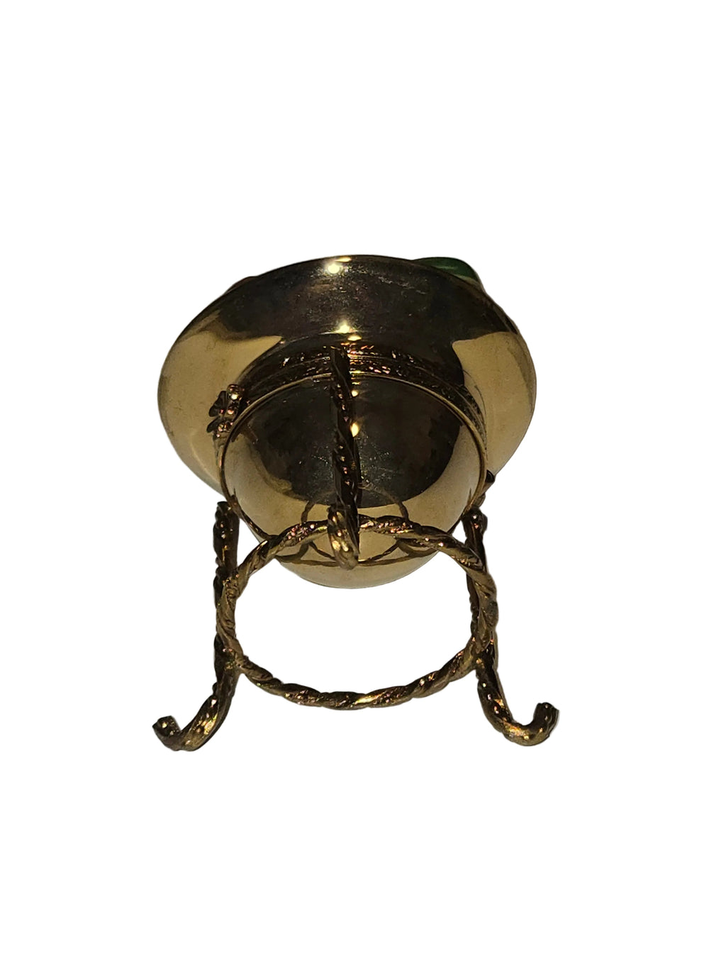 Fruit Basket on Gold Stand, view 3