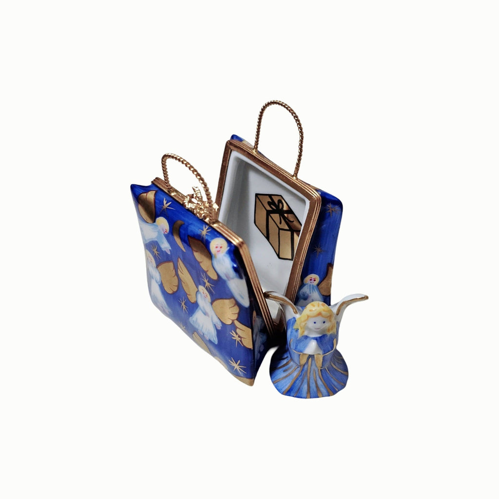 Angel Shopping Bag Limoges Box Luxury Home Decor, view 5