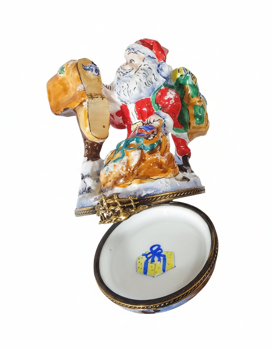Santa with Gifts at Mailbox, view 2