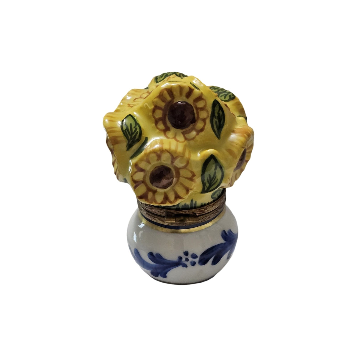 Sunflowers in Pot Limoges Box for Home Decor Gift Ideas, view 4