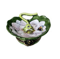 Frog in Lilly Pad Limoges Box Gift for Nature Lovers, a hand-painted Limoges porcelain gift