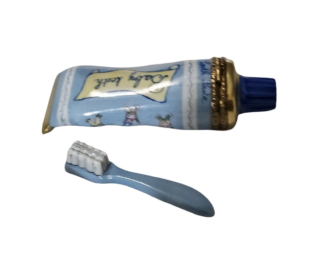 Blue Baby Toothpaste Limoges Box Keepsake, view 2