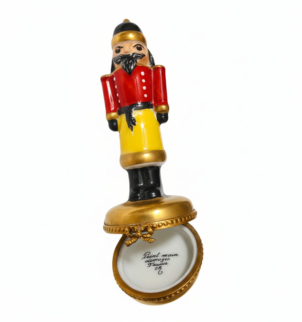 Yellow Nutcracker on Gold, view 2