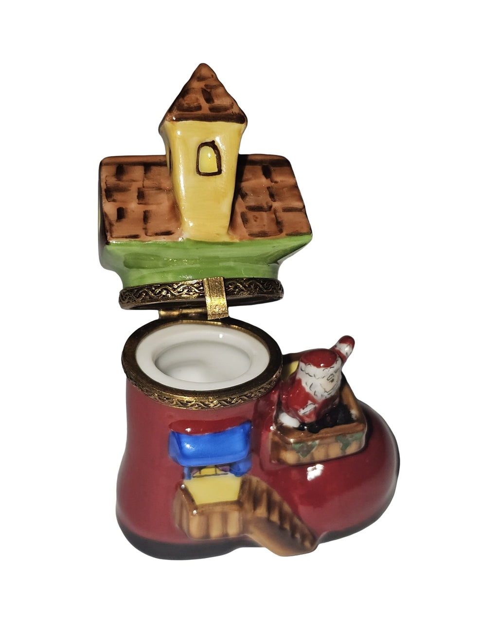 Santa's Workshop Boot Limoges Box, view 4