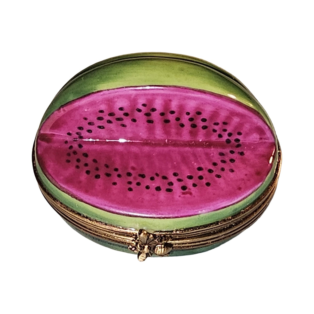 Smaller Watermelon, a hand-painted Limoges porcelain gift