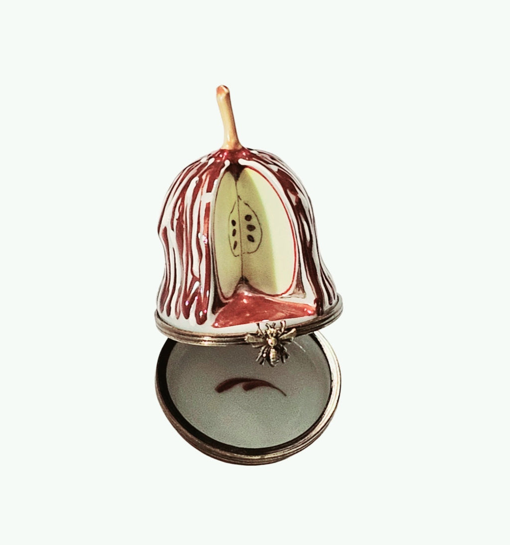 Medium Candy Apple Porcelain Art Limoges Box for Gifts, view 2