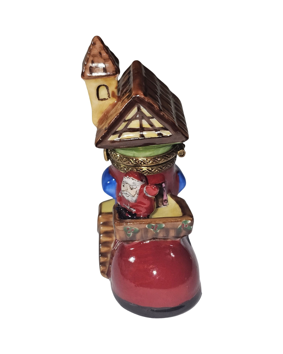 Santa's Workshop Boot Limoges Box, view 3