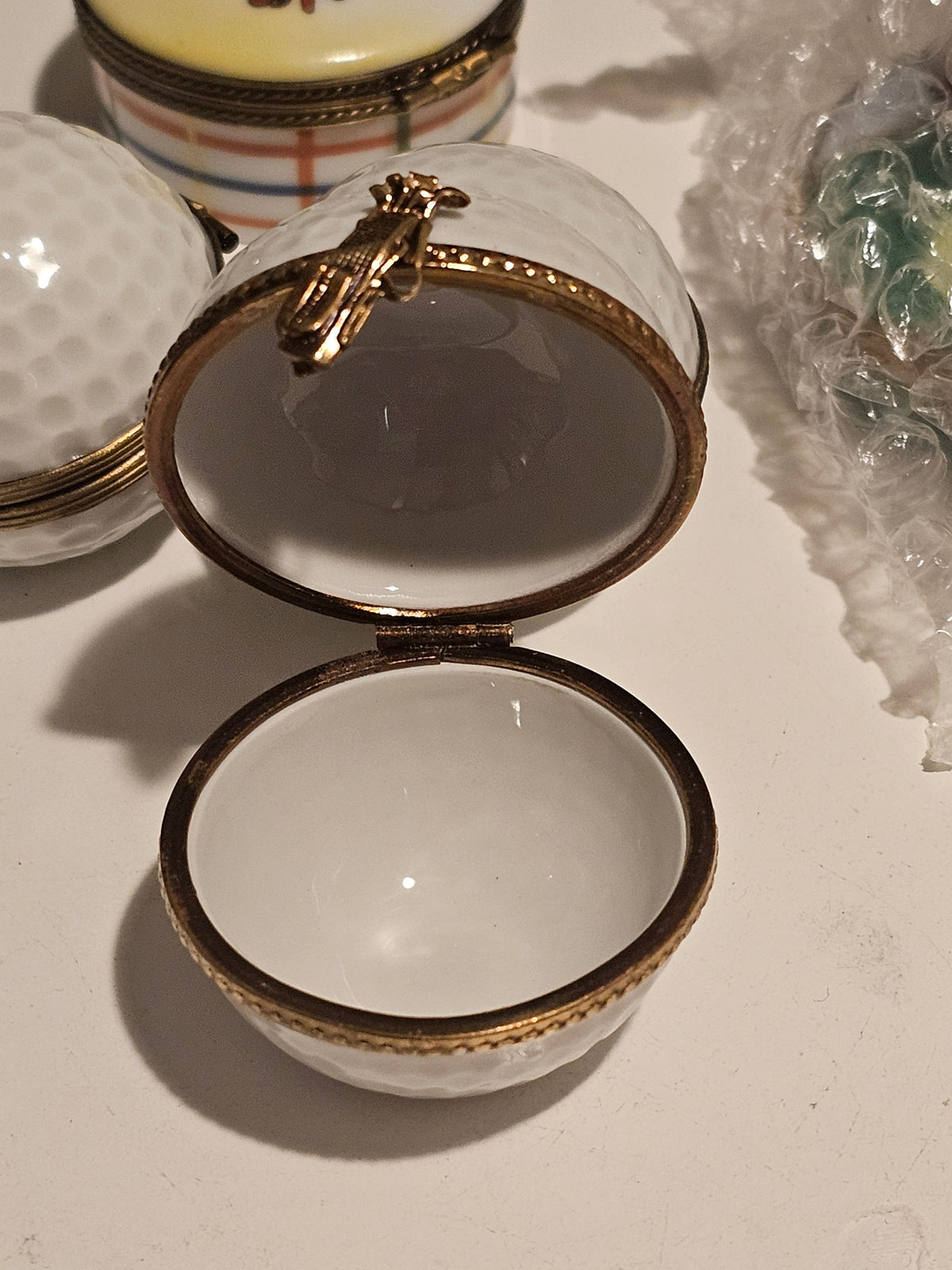 White Golf Ball with Hole Flag Inside, view 2