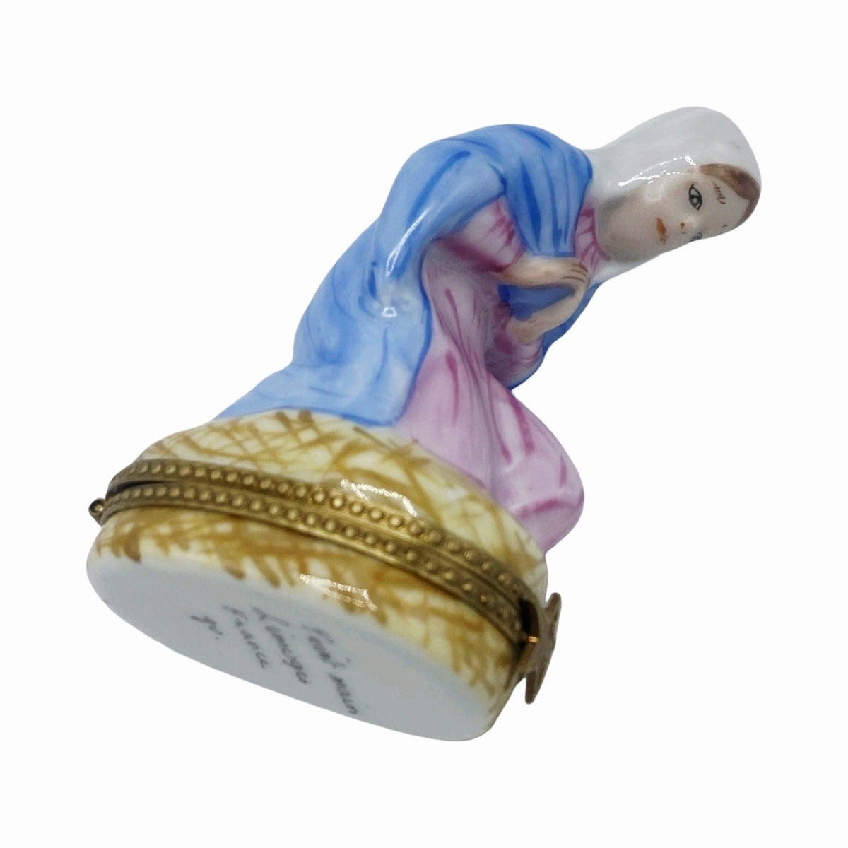 Nativity Set Jesus Mary Joseph 3 Limoges Boxes, view 13