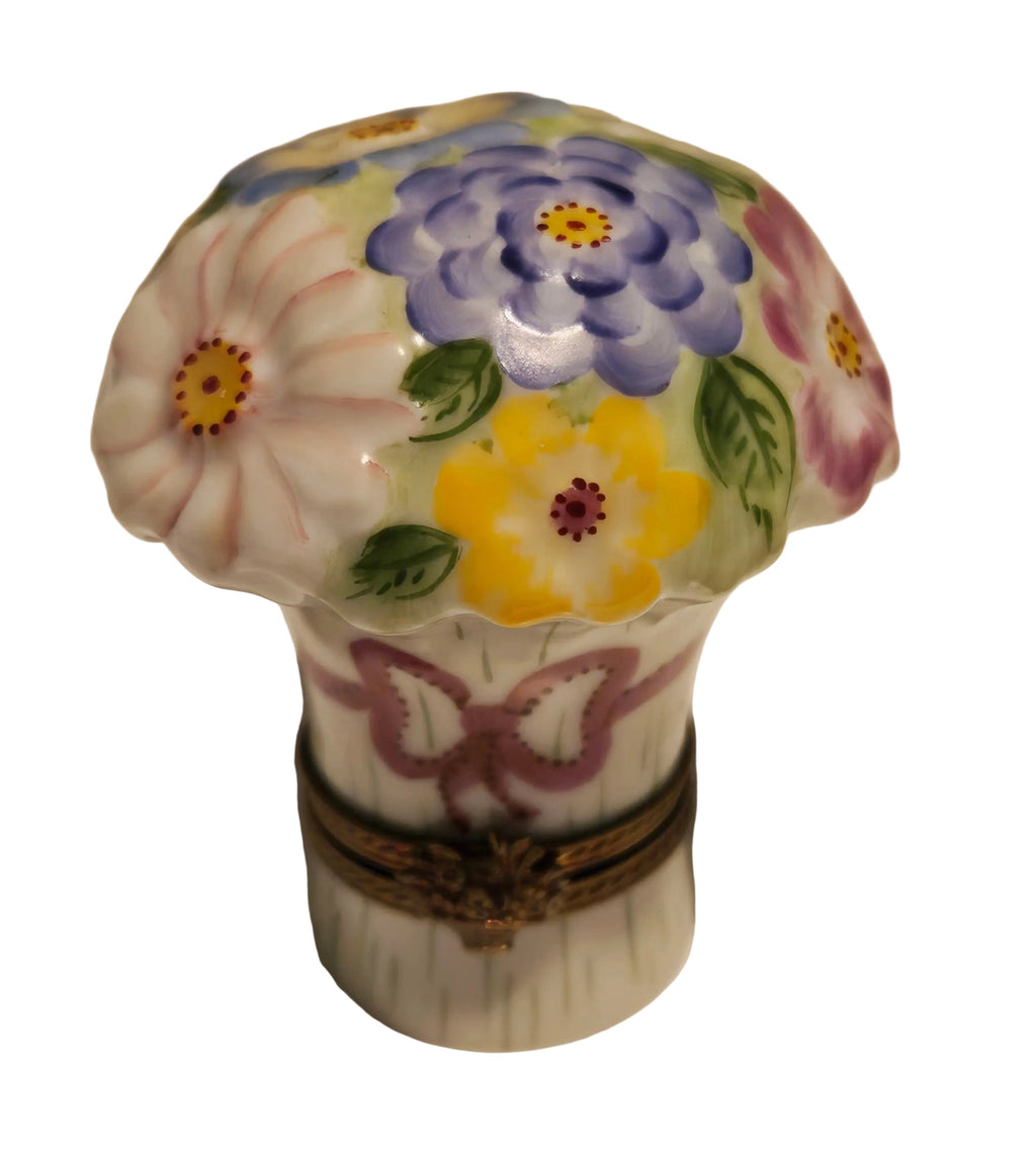 Light Flowers Bouquet Spring, a hand-painted Limoges porcelain gift