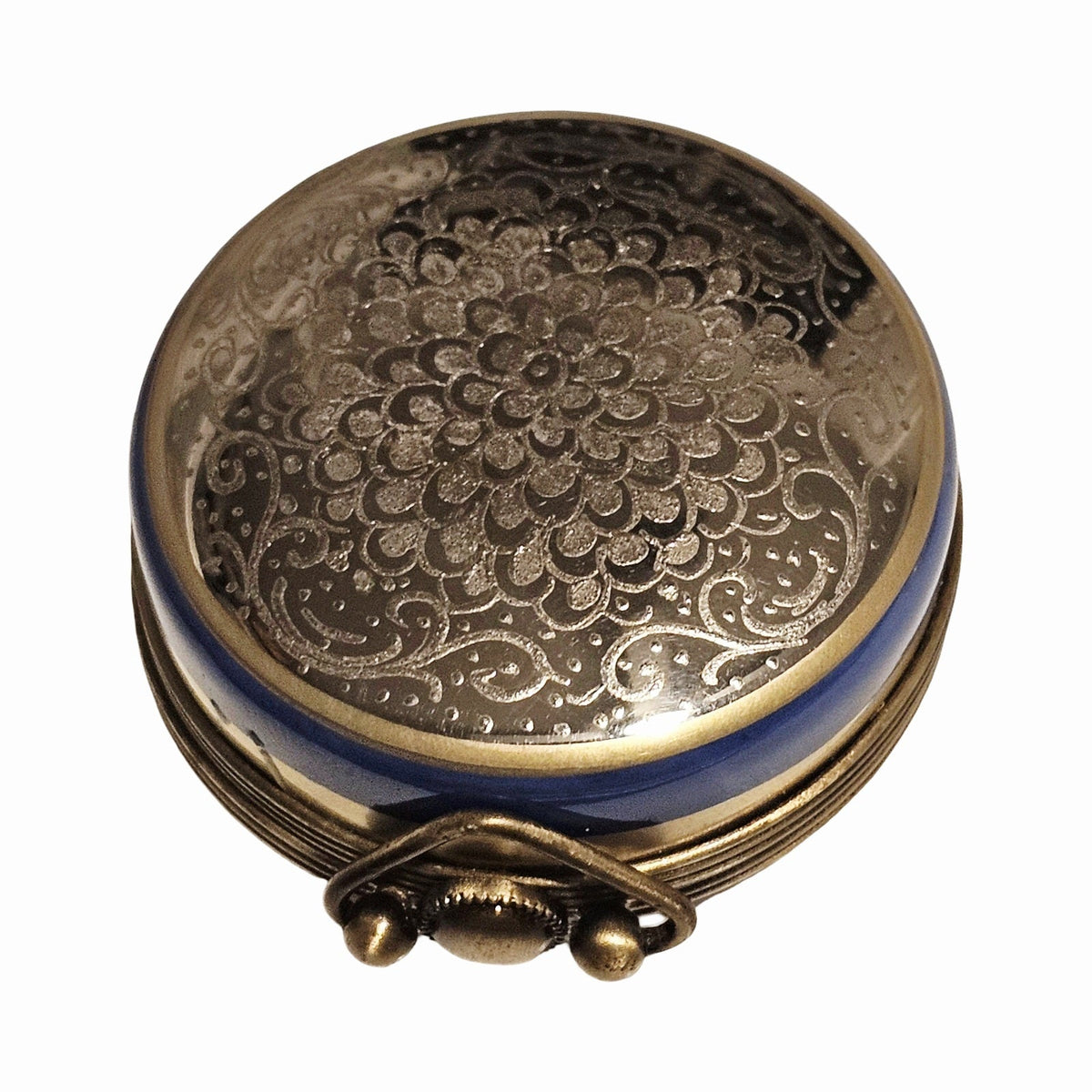 Porcelain Limoges Red pocket watch Figurine, view 2