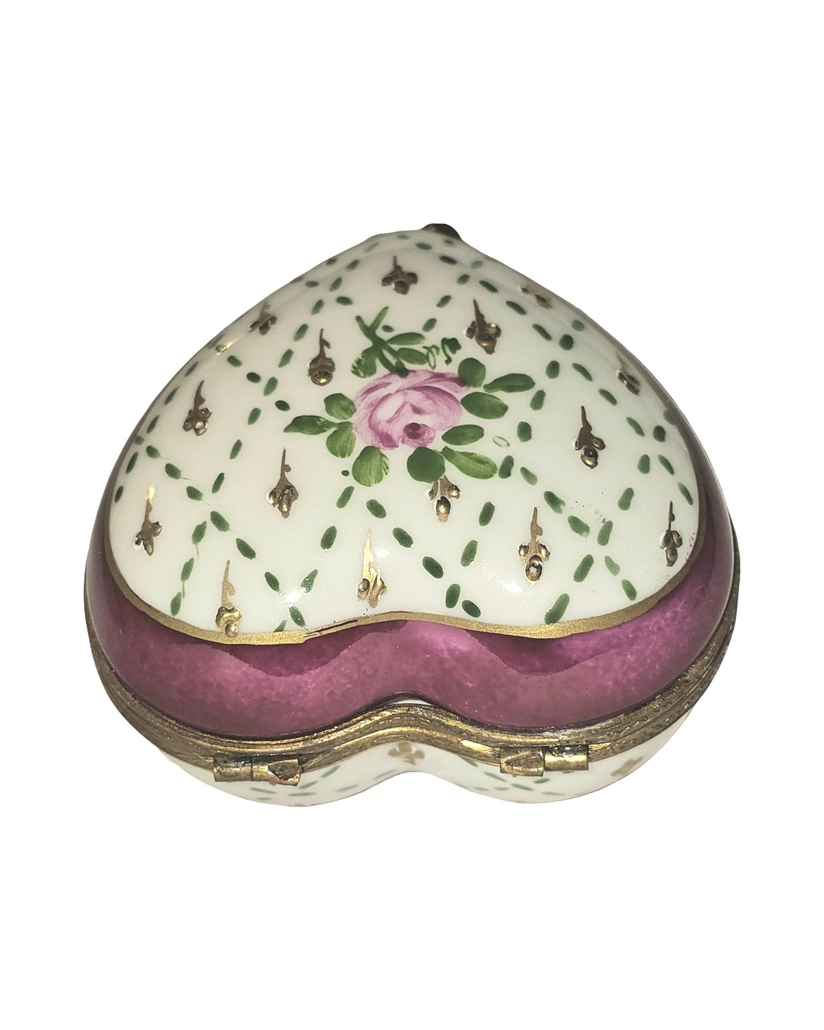 Pink Flower Gold on Heart, view 3