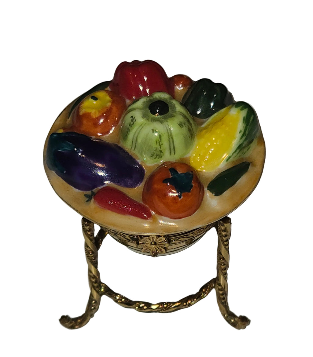Fruit Basket on Gold Stand, view 5